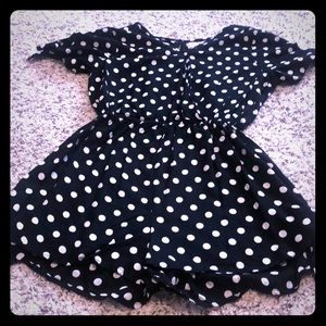 Zoe & Rose Girls Polka Dot Romper Size Large
